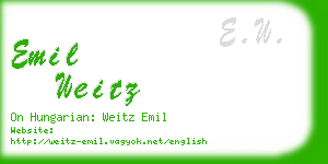 emil weitz business card